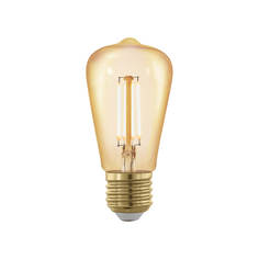 Лампочка Лампа светодиодная филаментная диммируемая Eglo E27 4W 1700К золотая 11695