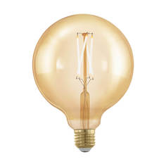Лампочка Лампа светодиодная филаментная диммируемая Eglo E27 4W 1700К золотая 11694