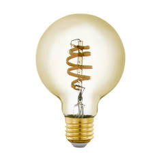 Лампочка Лампа светодиодная филаментная диммируемая Eglo E27 5,5W 2200-6500K золотистая 12579