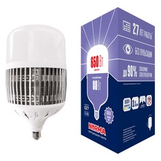 Лампочка Лампа LED сверхмощная Volpe E27 80W 6500K матовая LED-M80-80W/6500K/E27/FR/NR UL-00006796