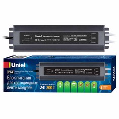 Блок питания Uniel 24V 200W IP67 8,3A UET-VAF-200B67 24V IP67 UL-00007580