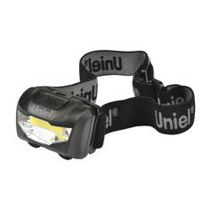 Фонарик Налобный светодиодный фонарь Uniel от батареек 120 лм S-HL017-C Black UL-00001379