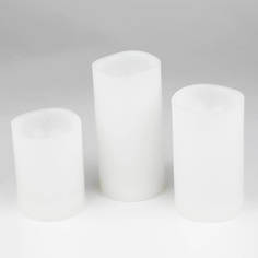 Интерьерные украшения Фигурка светодиодная «Свеча» 7,5х15,1см Uniel ULD-F050 Warm White Candle Set3 UL-00007256