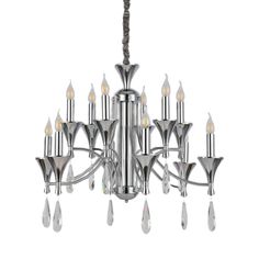 Люстра Подвесная люстра Lumina Deco Libero LDP 1230-12 CHR