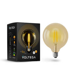 Лампочка Лампа светодиодная филаментная диммируемая Voltega E27 8W 2800К золотая VG10-G125Gwarm8W 6838