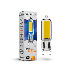Лампочка Лампа светодиодная филаментная Voltega G9 3,5W 2800К прозрачная VG9-K1G9warm3.5W 7088