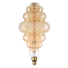 Лампочка Лампа светодиодная филаментная Thomson E27 8W 1800K вздутая прозрачная TH-B2185