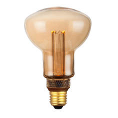 Лампочка Лампа светодиодная Hiper E27 4W 1800K янтарная HL-2238