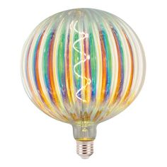 Лампочка Лампа светодиодная филаментная Hiper E27 6W 2700K разноцветная HL-2258
