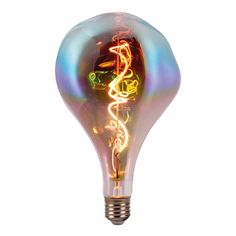 Лампочка Лампа светодиодная филаментная Hiper E27 6W 2700K разноцветная HL-2261