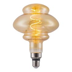 Лампочка Лампа светодиодная филаментная Hiper E27 6W 2700K янтарная HL-2262