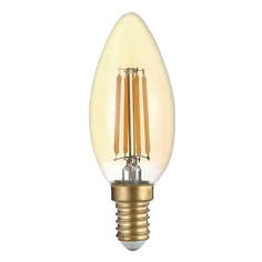 Лампочка Лампа светодиодная филаментная Thomson E14 7W 2400K свеча прозрачная TH-B2114