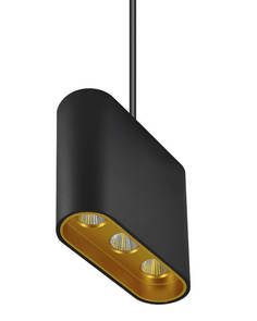Светильник Подвесной светодиодный светильник Lumien Hall Элой 8004/3P-BK-GD