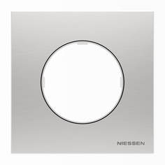 Рамка 1-постовая ABB Sky Moon нержавеющая сталь 2CLA867100A4001