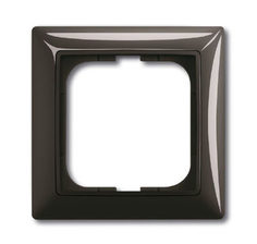 Рамка 1-постовая ABB Basic55 chateau-черный 2CKA001725A1506