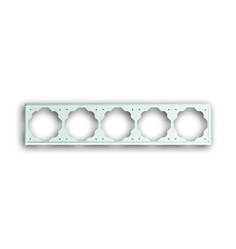 Рамка 5-постовая ABB Impuls альпийский белый 2CKA001754A2452