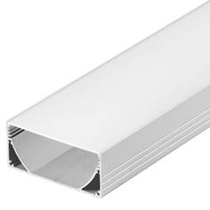 Профиль для ленты Профиль с рассеивателем Arlight ALU-POWER-W80N-2000 ANOD+FROST 019097