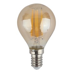 Лампочка Лампа светодиодная филаментная ЭРА E14 9W 2700K золотая F-LED P45-9w-827-E14 gold Б0047022 ERA