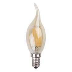 Лампочка Лампа светодиодная филаментная ЭРА E14 5W 4000K золотая F-LED BXS-5W-840-E14 gold Б0047007 ERA