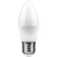 Лампочка Лампа светодиодная Feron E27 11W 4000K Свеча Матовая LB-770 25944