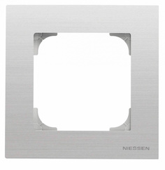 Рамка 1-постовая ABB Sky нержавеющая сталь 2CLA857100A1401