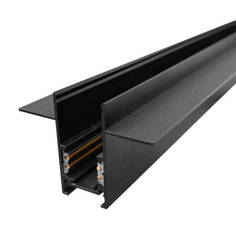 Трековая система Встраиваемый магнитный шинопровод Arlight MAG-ORIENT-TRACK-2652-FDW-2000 (BK) 033634