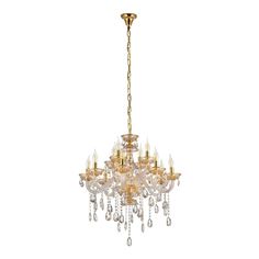 Люстра Подвесная люстра Lumina Deco Eliza LDP 7025-8+4 GD