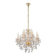 Люстра Подвесная люстра Lumina Deco Eliza LDP 7026-8+4 SL+GD