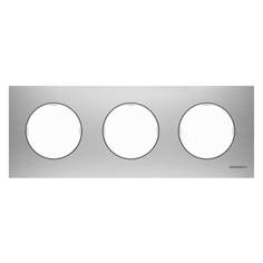 Рамка 3-постовая ABB Sky Moon нержавеющая сталь 2CLA867300A4001