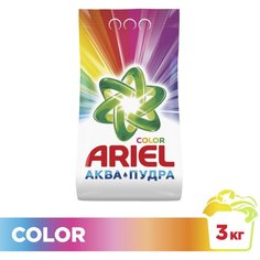 Стиральный порошок Ariel, 3 кг, автомат, для цветного белья, Color