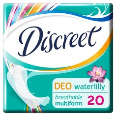 Прокладки женские Discreet, Deo Water Lily Single, ежедневные, 20 шт