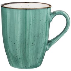 Кружка фарфор, 300 мл, Nature, подарочная упаковка, Bronco, 263-1109, мятная