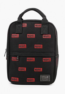 Рюкзак Loungefly Marvel Logo AOP Canvas Mini Backpack MVBK0099
