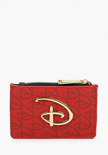 Кошелек Loungefly Disney Red/Black Disney Logo Debossed Cardholder WDWA1214