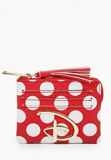 Кошелек Loungefly Disney Red/White Polka Dot Disney Logo Cardholder WDWA1212