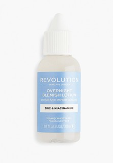 Лосьон-сыворотка для лица Revolution Skincare ночной, для проблемной кожи, Overnight Blemish Lotion, 30 мл