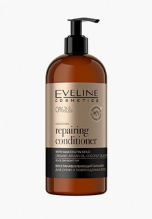 Бальзам для волос Eveline Cosmetics Восстанавливающий для сухих и поврежденных волос серии Organic Gold, 500 мл