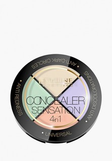 Корректор Eveline Cosmetics ПРОФЕССИОНАЛЬНЫЙ НАБОР КОРРЕКТОРОВ ДЛЯ МАКИЯЖА ЛИЦА серии CONCEALER SENSATION 4in1, 4,4 г