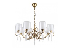 Подвесная люстра эллегия 8 (mw-light) белый 30 см.