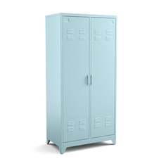 Шкаф с 2 дверками из металла hiba синий (laredoute) синий 85x180x50 см.