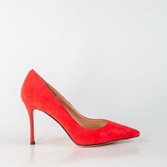 Красные туфли из искусственного велюра Calipso