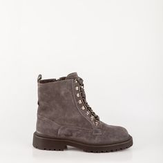 Серые ботинки из спилка Calipso