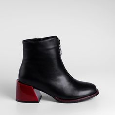 Черные кожаные ботинки Calipso