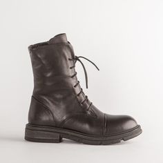 Черные кожаные ботинки Calipso