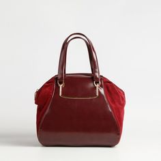 Бордовая сумка из эко-кожи Velvet