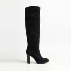 Синие сапоги из спилка Calipso