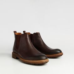Коричневые кожаные ботинки Calipso