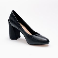 Черные туфли из эко-кожи Calipso