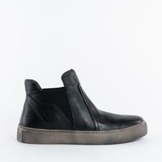 Черные кожаные ботинки Calipso