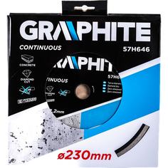 Сплошной алмазный диск GRAPHITE